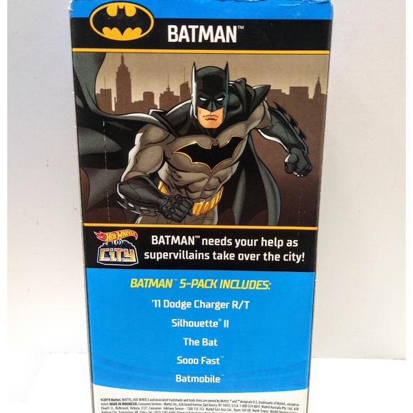 Hot Wheels 'Batman' 5 Car Collectible Set (#1) 1:64 Scale *NIB* - Picture 5 of 5